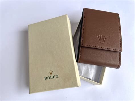 rolex leather container|rolex travelling case.